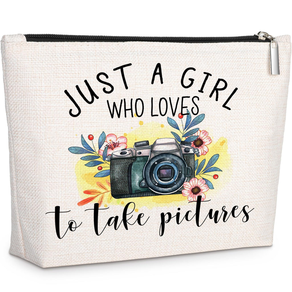 GevGuxLuo Photographers Gifts, Birthday Gift for Best Friend Sister, Photography Camera Accessories, Photo Lovers Makeup Bag Zip