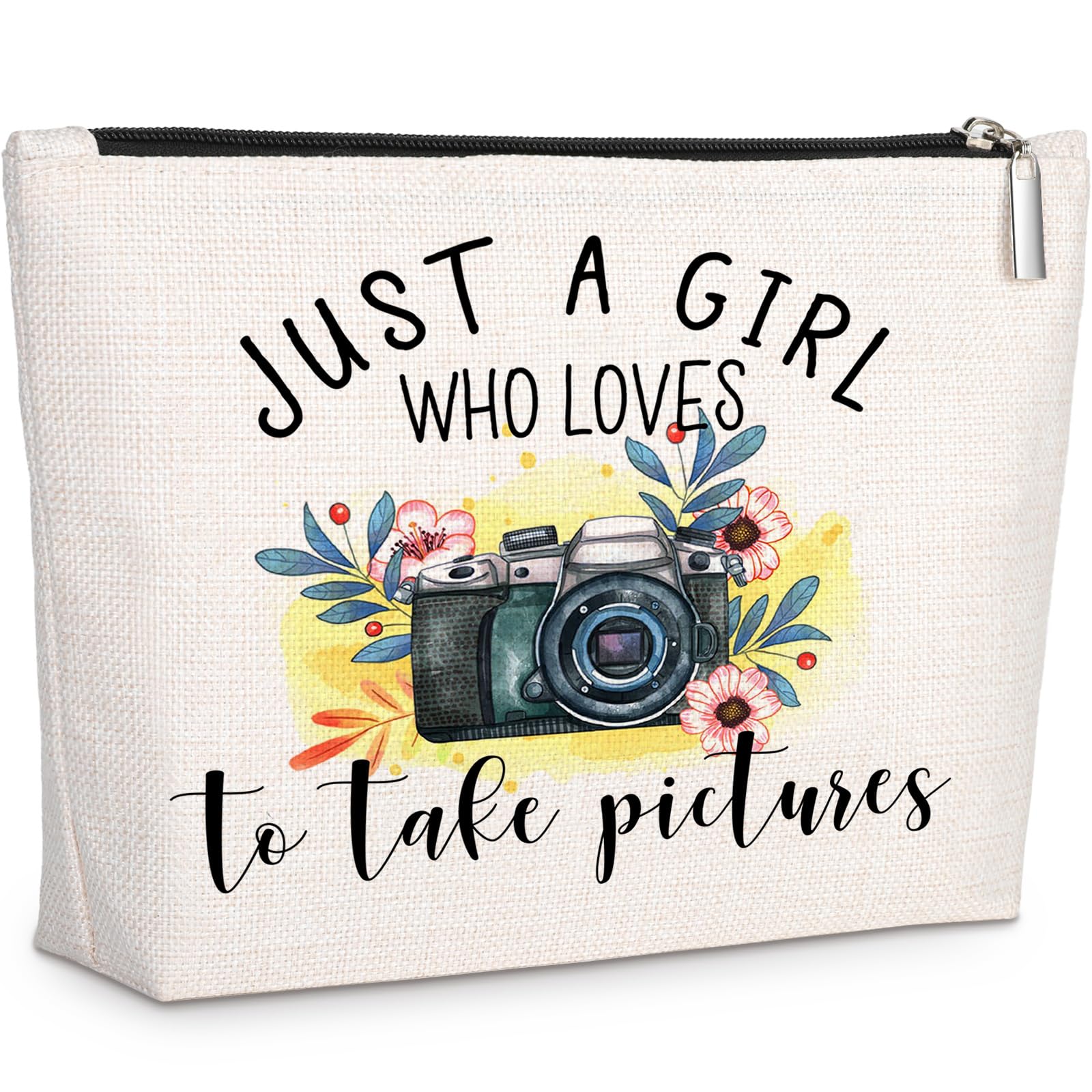 GevGuxLuo Photographers Gifts, Birthday Gift for Best Friend Sister, Photography Camera Accessories, Photo Lovers Makeup Bag Zip