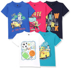 T2F Boys Cotton Regular Fit T-Shirt(Pack of 5)