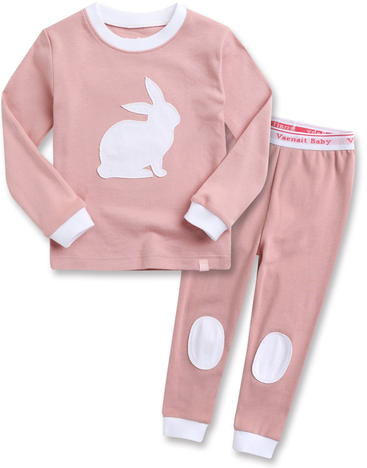 VAENAIT BABY Kids Girls 100% Cotton Sleepwear Pajamas 2pcs Set Bono Rabbit M 3
