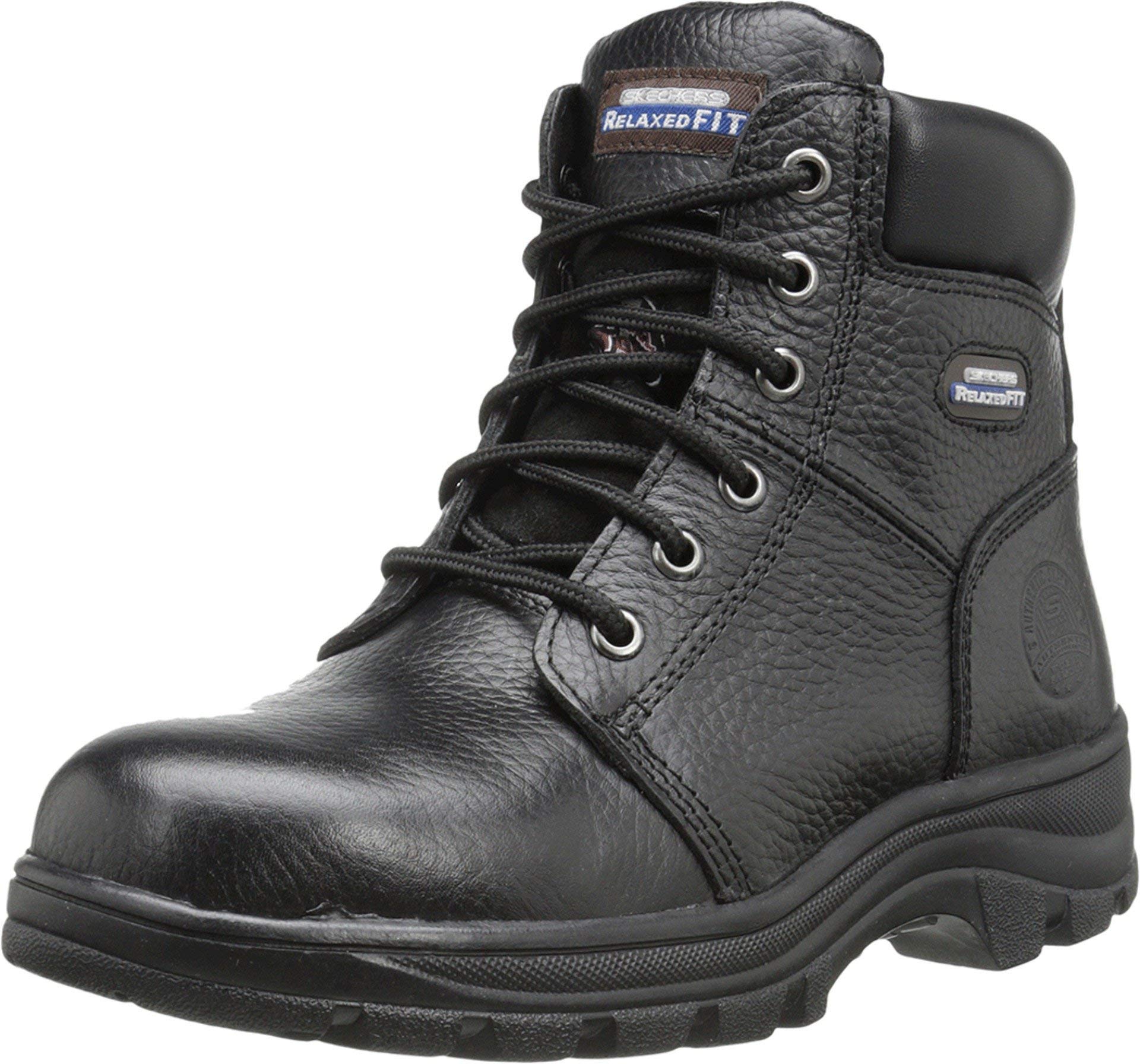 Skechers for Work Women's Workshire Peril Boot, Black, 10 M US