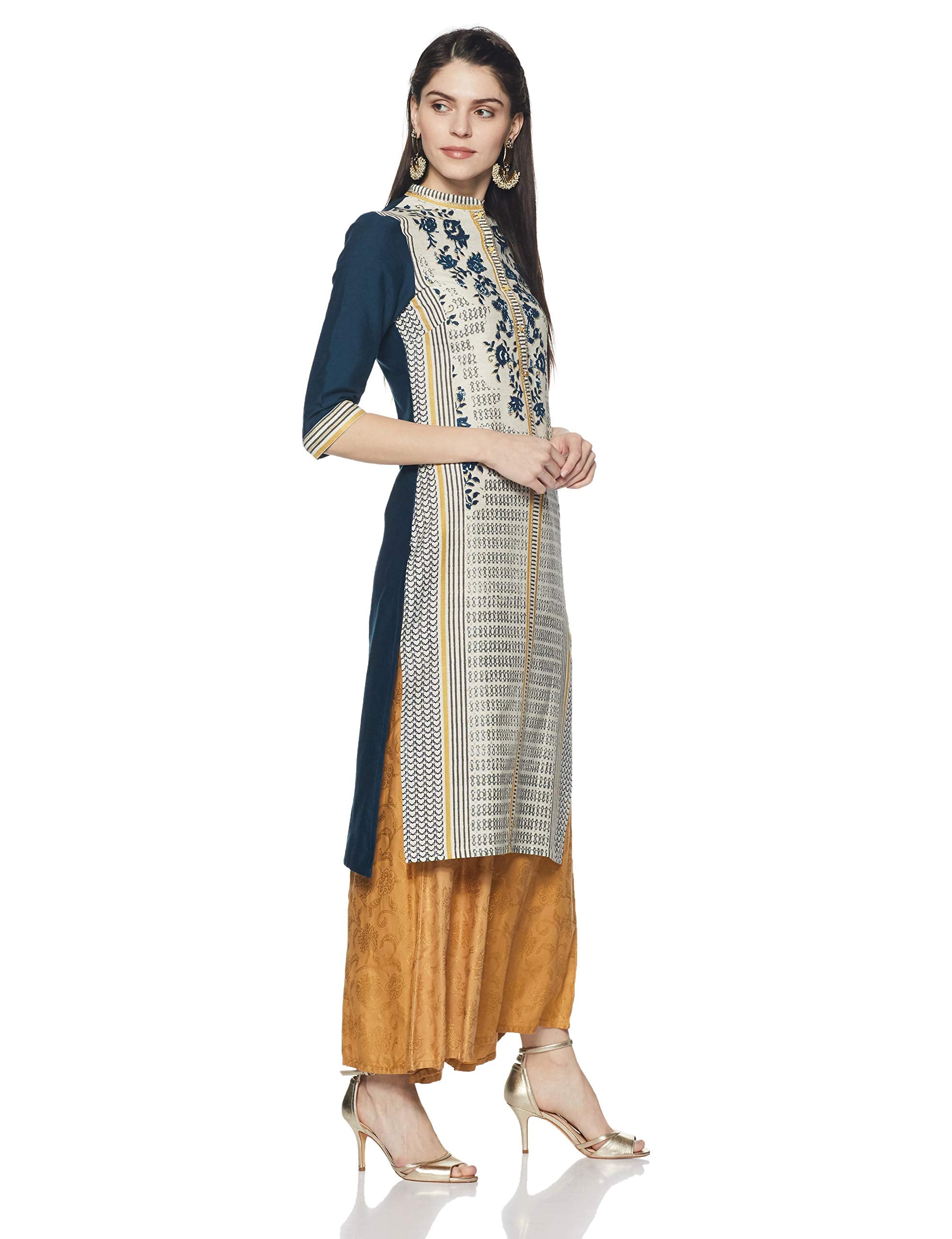 W For Woman Straight Kurta (18Auw11416-110642_White_10)