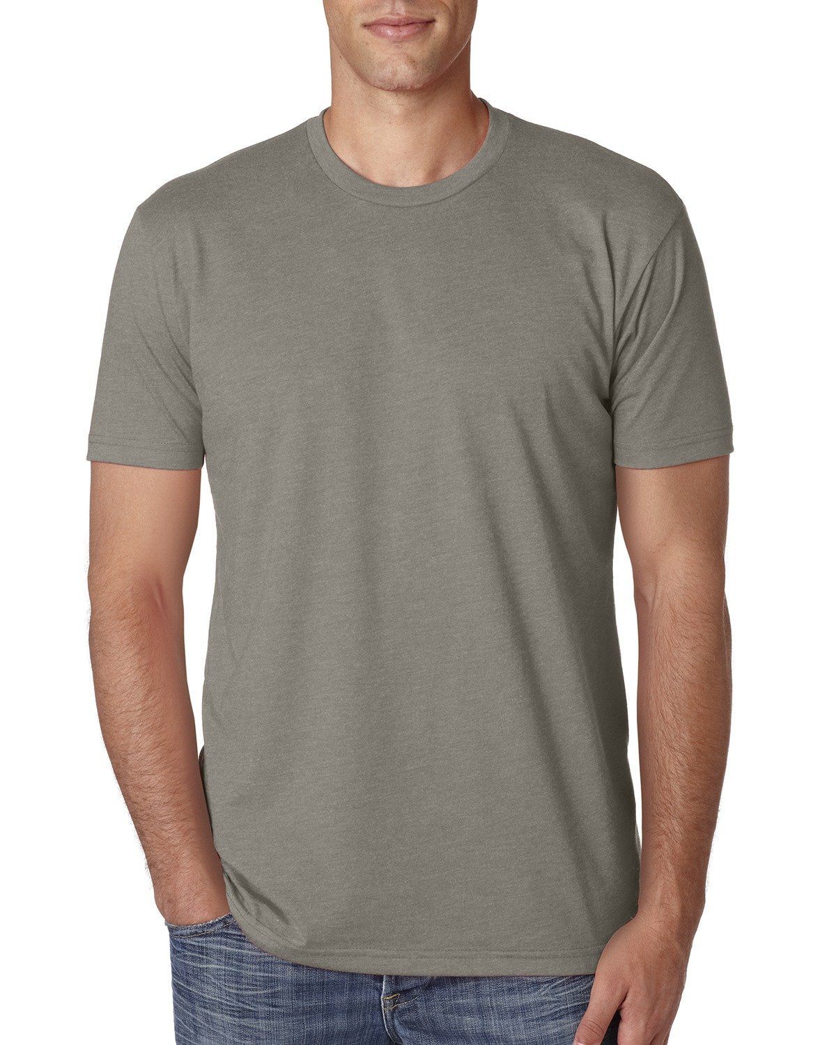 NEXT LEVEL APPAREL Mens Premium Fitted CVC Crew Tee (N6210) Warm Gray 2XL