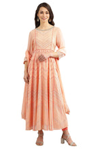 Aurelia Women'S Polyester Kurta Pant Dupatta Set (21Fed10296-501404_Peach_Small)
