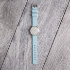 Archer Watch Straps - Silicone Quick Release Soft Rubber Replacement Watch Bands (Powder Blue, 18mm)