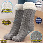 Ontel Huggle Slipper Socks, Grey, One Size