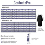 GraduatePro Matte Graduation Gown, Unisex Choir Robe for Church, Halloween Judge Costume for Adults