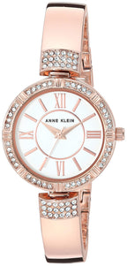 Anne Klein Women's Premium Crystal Accented Watch and Bracelet Set