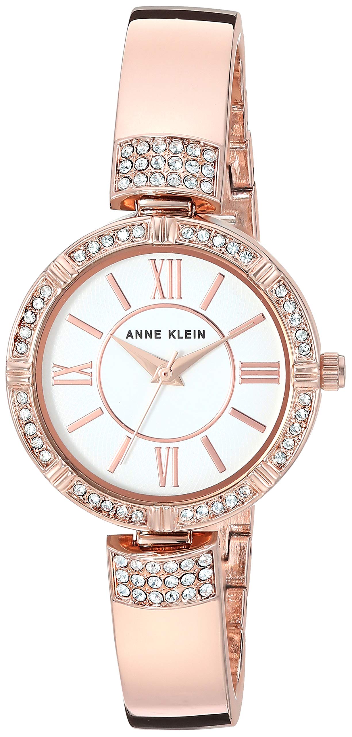 Anne Klein Women's Premium Crystal Accented Watch and Bracelet Set