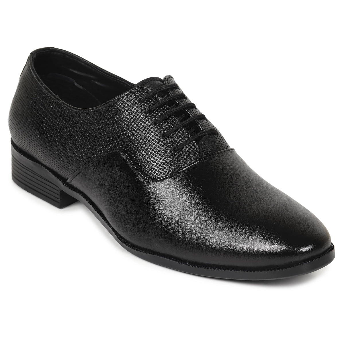 HIKBI Mens Shoes Dress Up Derby Formal Shoes Black 10