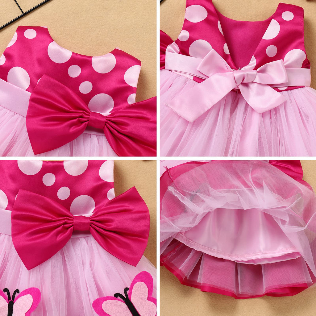 Newborn Toddler Baby Girl Princess Dress Cake Smash Birthday Tutu Dress+Headband Outfits Halloween Christmas Baptism Party