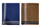 Prakasam Cotton Mens Colour Thalapathi Border Single Dhoti/Size1.28X2.00 Mtrs/Combo Pack Of 2 Dhoties