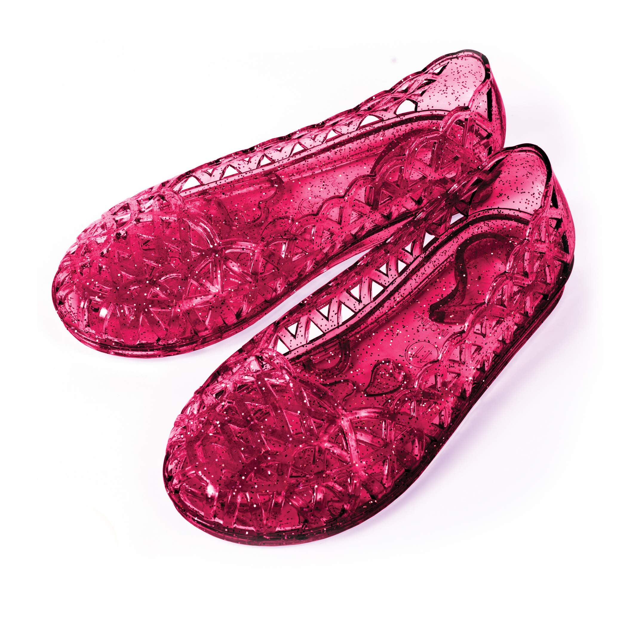 DelSol I0101842 Heart Sole Girl Jellies Shoes&#44; 10 Pink