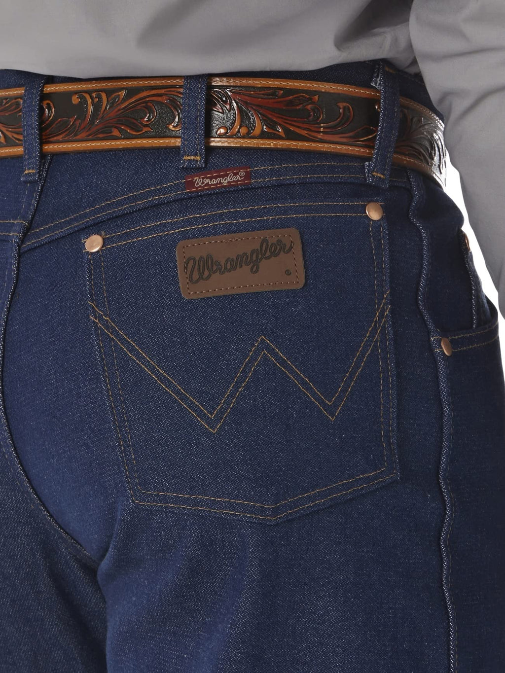 Wrangler Men's Cowboy Cut Relaxed Fit Jean, Rigid Indigo, 35W x 30L