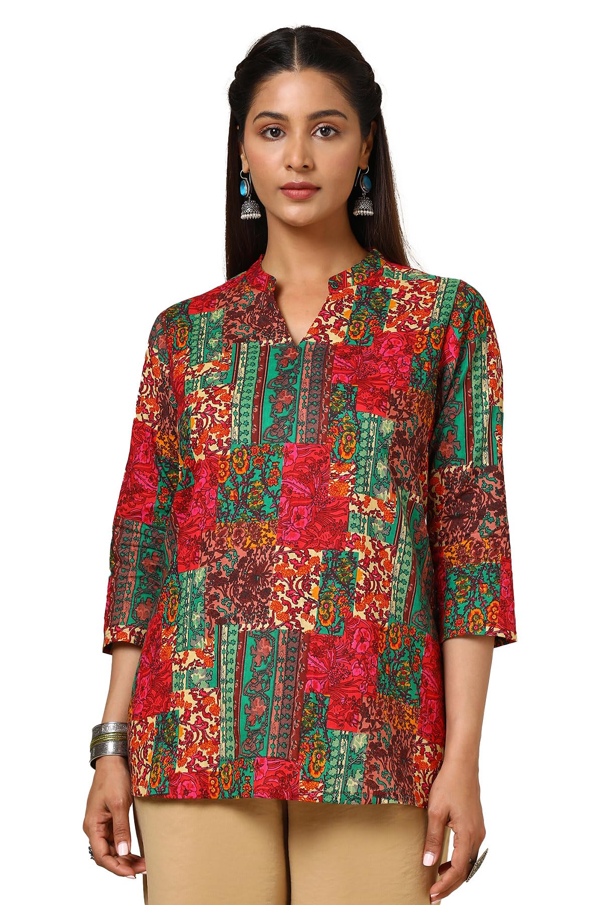 Soch Women Cotton Blend Ethnic T-Shirt