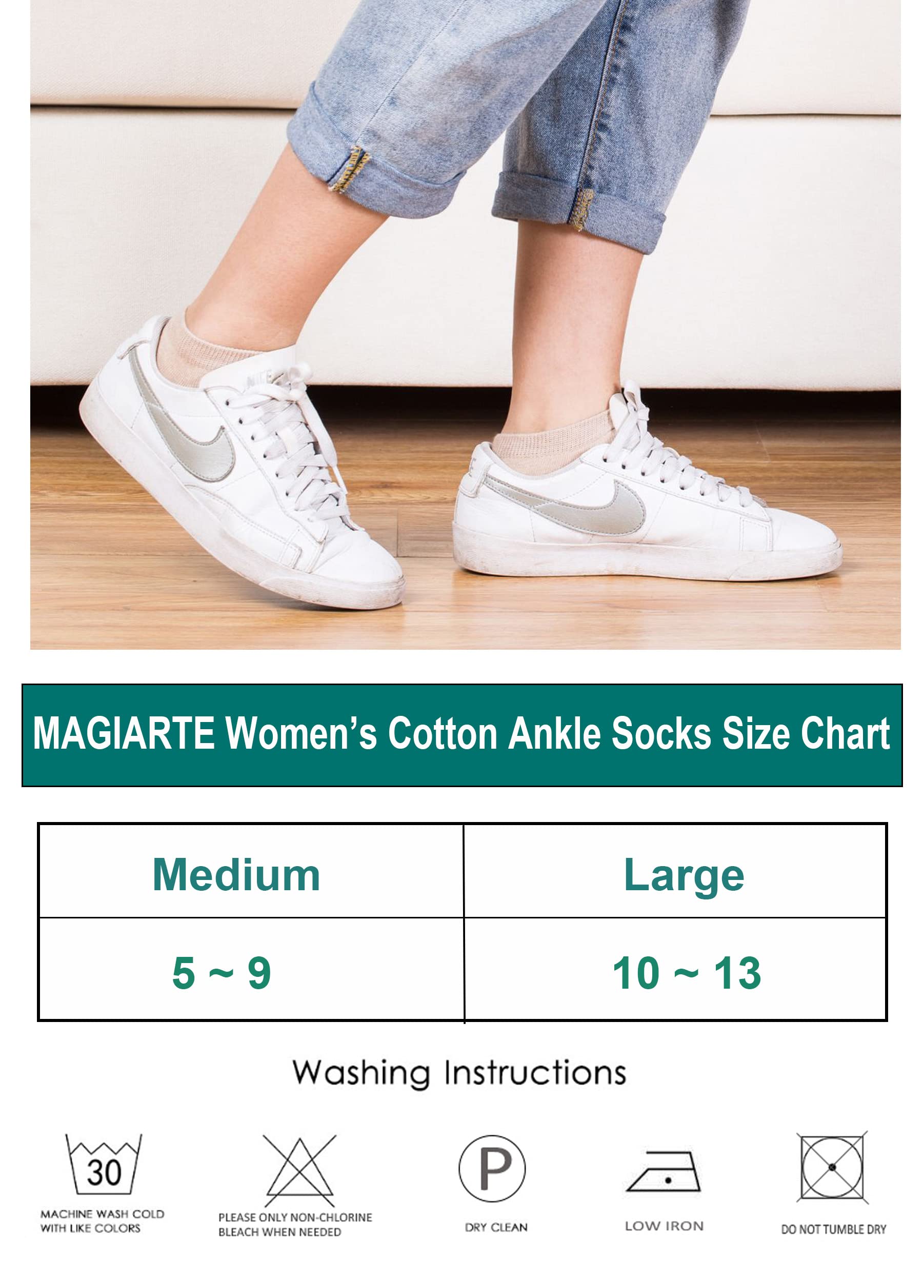 MAGIARTE Womens Ankle Socks Soft Pure Cotton Athletic Casual Single Color Low Cut Socks for Women 3-Pack (color#01)