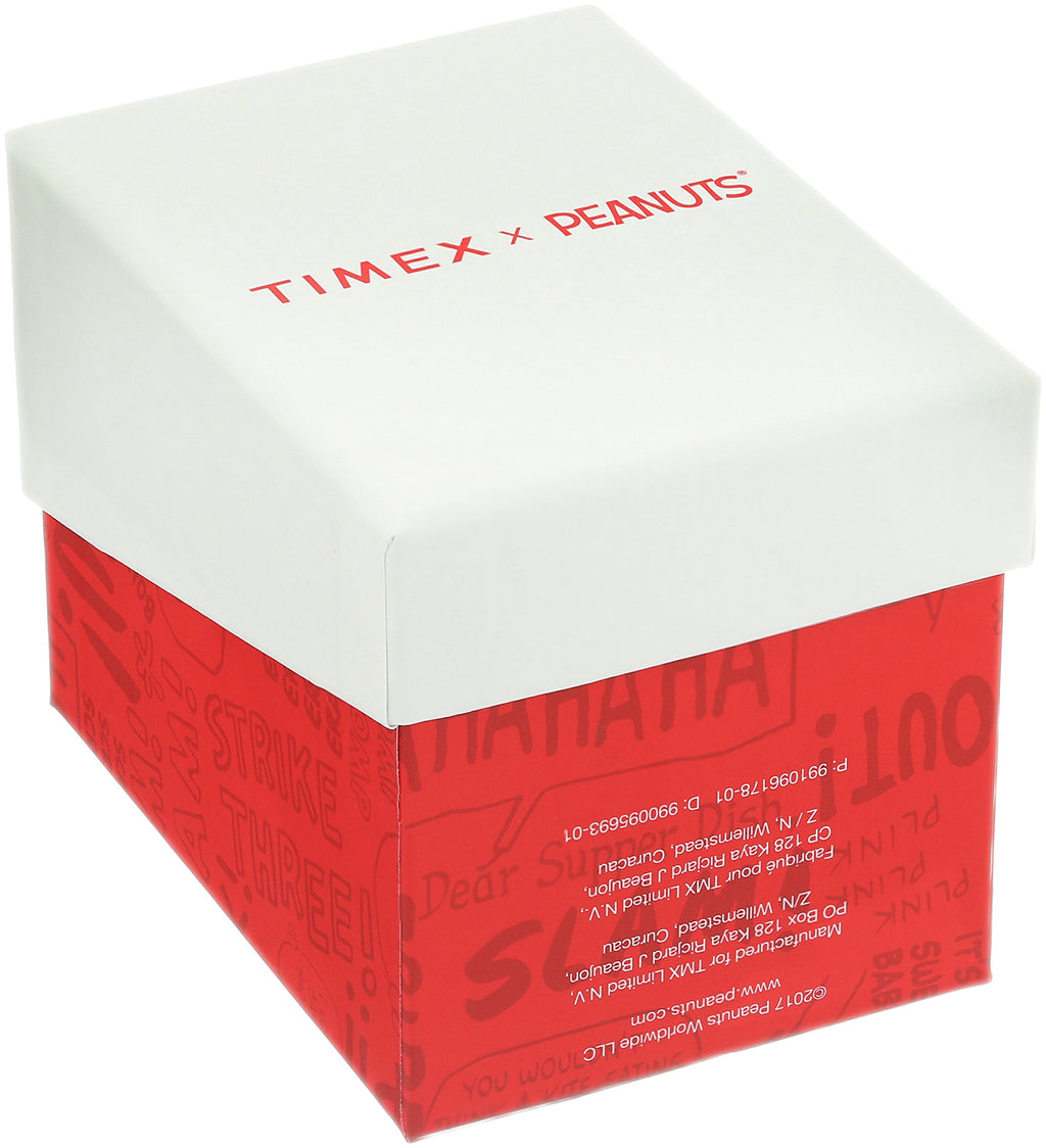 Timex Unisex TW2R41100 Weekender 38mm Peanuts Charlie Brown Nylon Slip-Thru Strap Watch