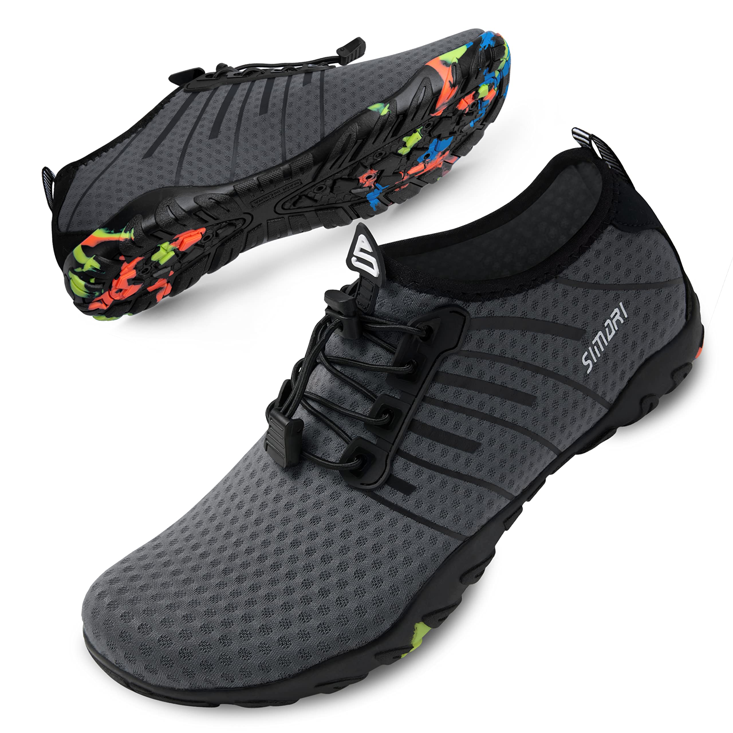 SIMARI Water Shoes Men Women Swim Beach Pool River Barefoot Aqua Socks for Swimming Hiking Boating Fishing Diving Surfing Yoga N