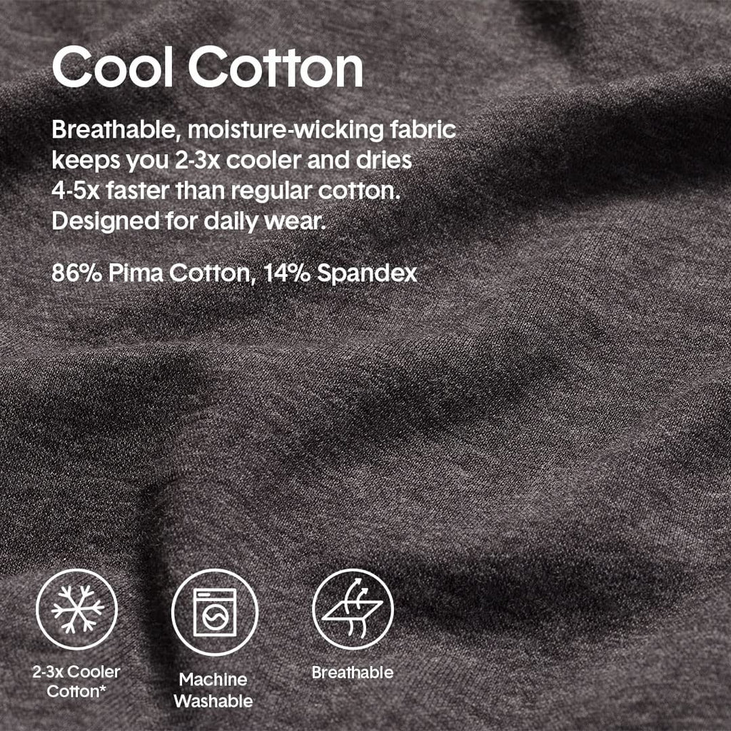 Tommy John Men's Cool Cotton Trunks - 3 Pack - Comfortable Breathable Soft Underwear for Men (Navy, XX-Large)