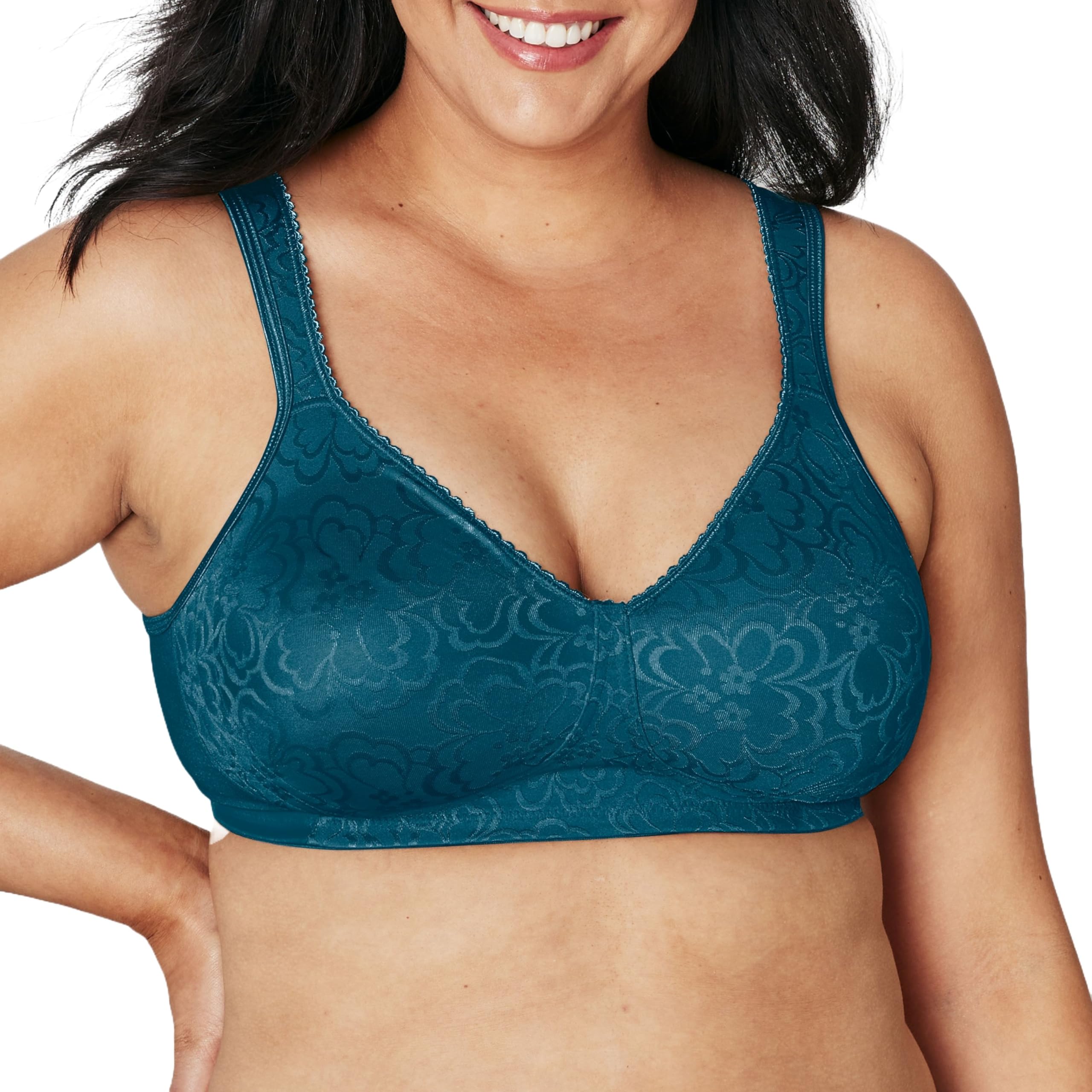 Playtex Women's 18-Hour Ultimate Lift Wireless Full-Coverage Bra, Single or 2-Pack, Juniper Blue