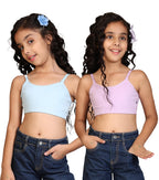 Kyda Kids Girls Antibacterial Cotton Solid Non Padded, Beginners Bra For Girls