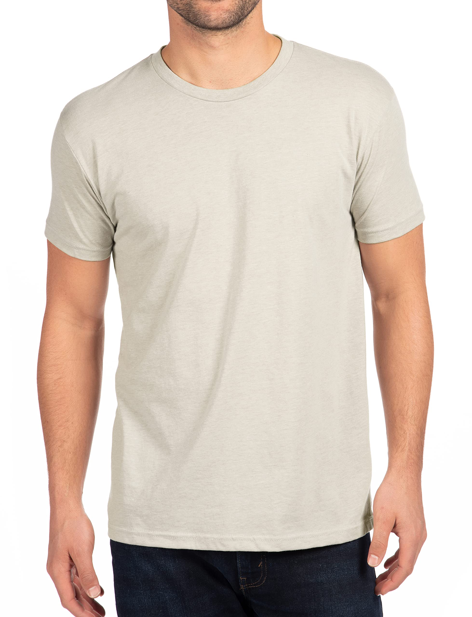 Unisex cVc crewneck T-Shirt - WHITE - 5XL(D0102HI9JT7)