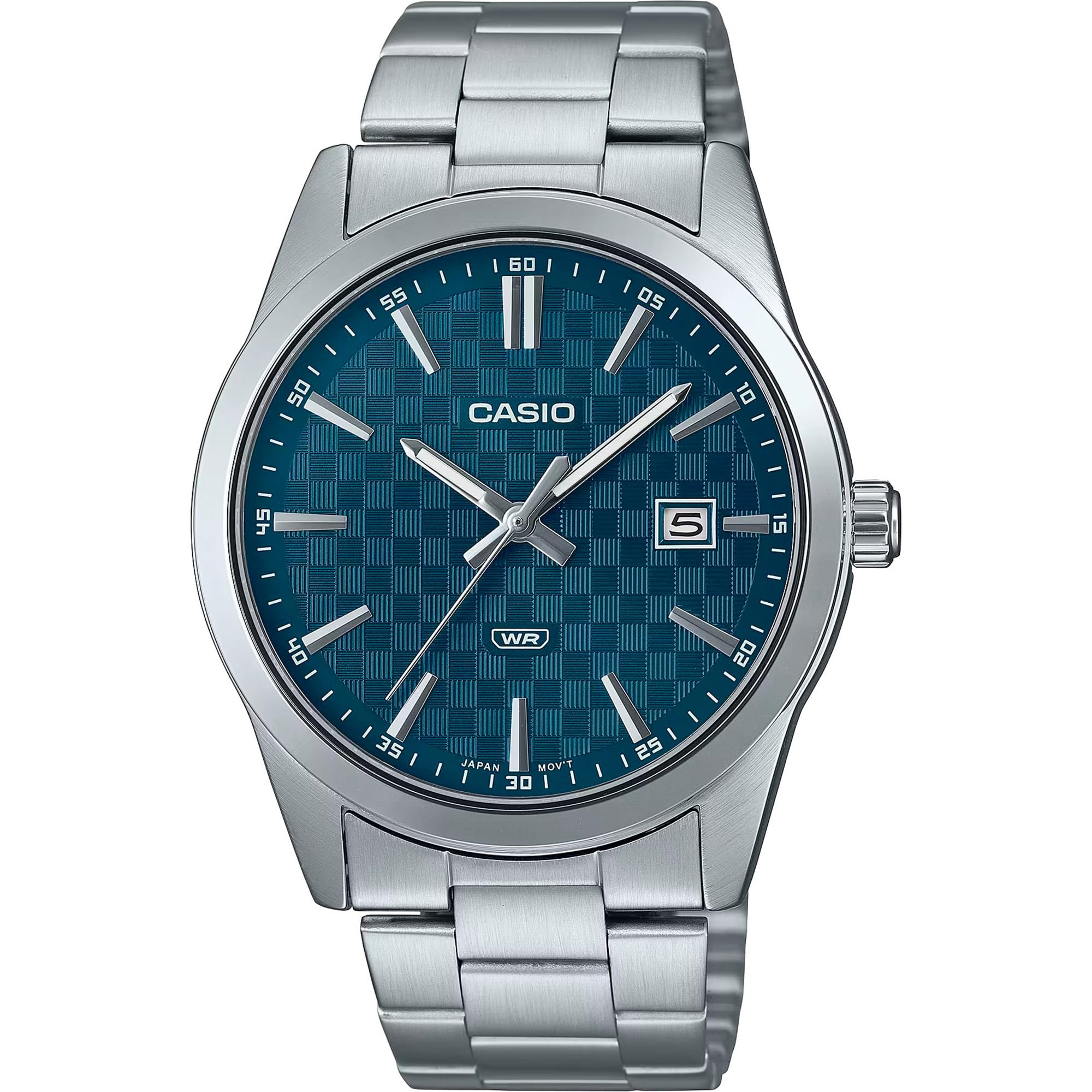 Casio Standard Analog Stainless Steel Blue Dial Quartz MTP-VD03D-2A2 Mens Watch