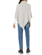 MARISSA KNIT PONCHO - MUTED LAVENDER