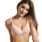 Enamor A039 Perfect Coverage Supima Cotton T-Shirt Bra- Padded, Wirefree & Medium Coverage Pearl