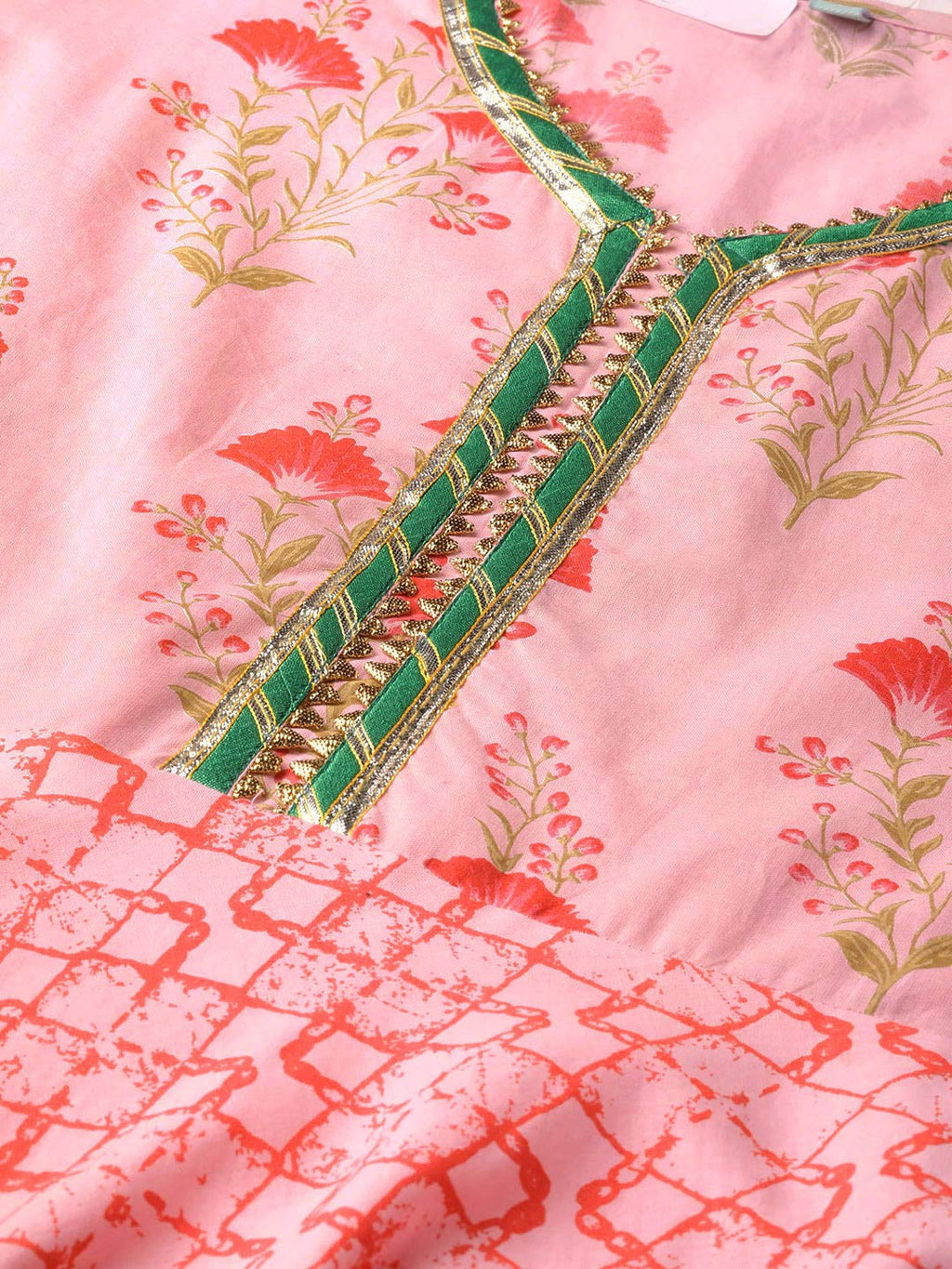 Idalia Pink Printed Kurta Set