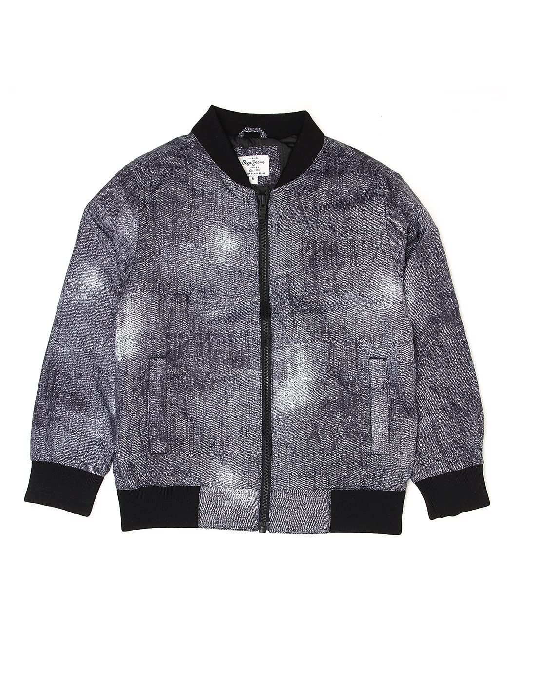 Pepe Jeans BoyS A-Line Coat Regular Jacket (Pb400983_Black_14-15 Years)