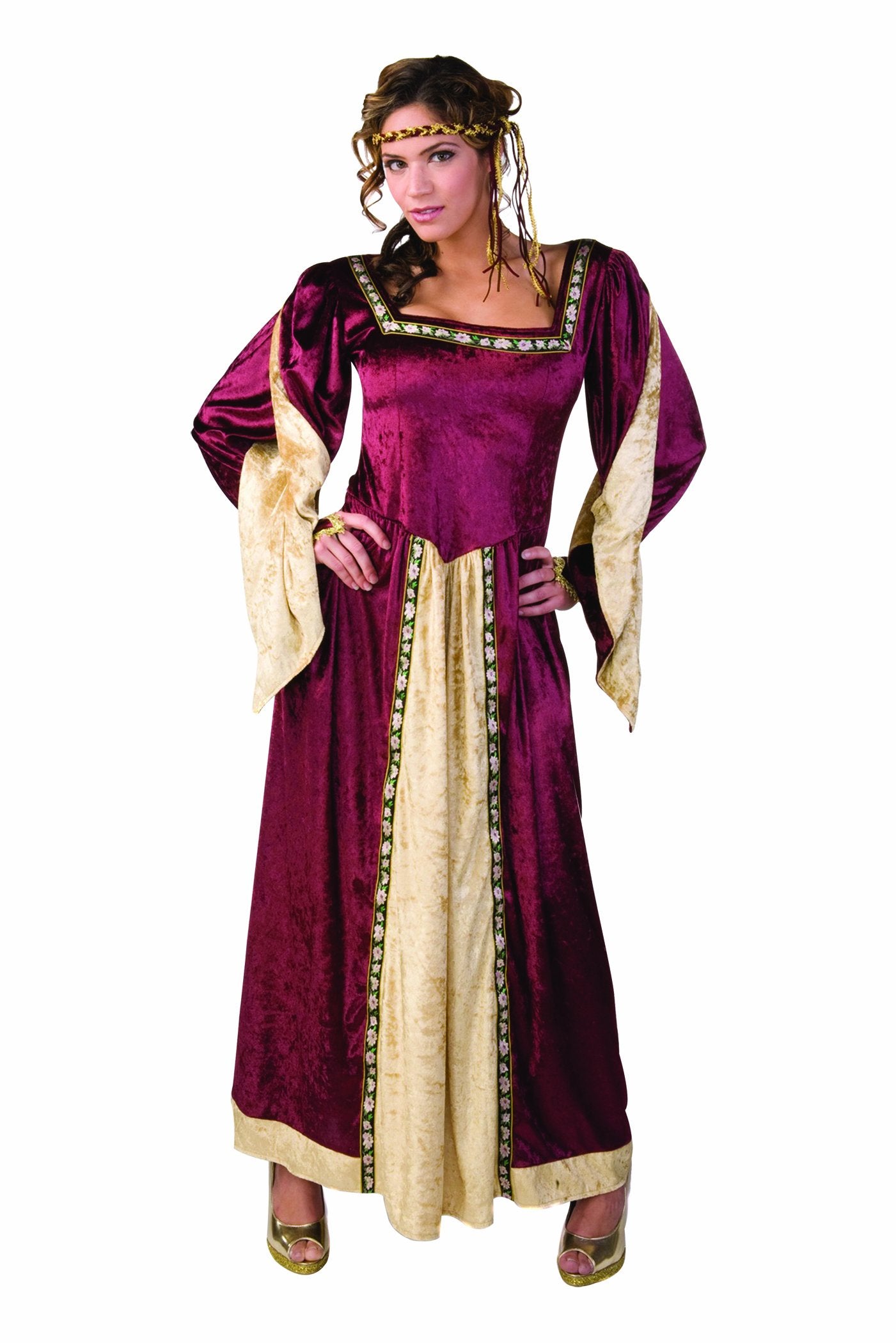 RG Costumes Women's Maid Marian, Burgundy, One Size