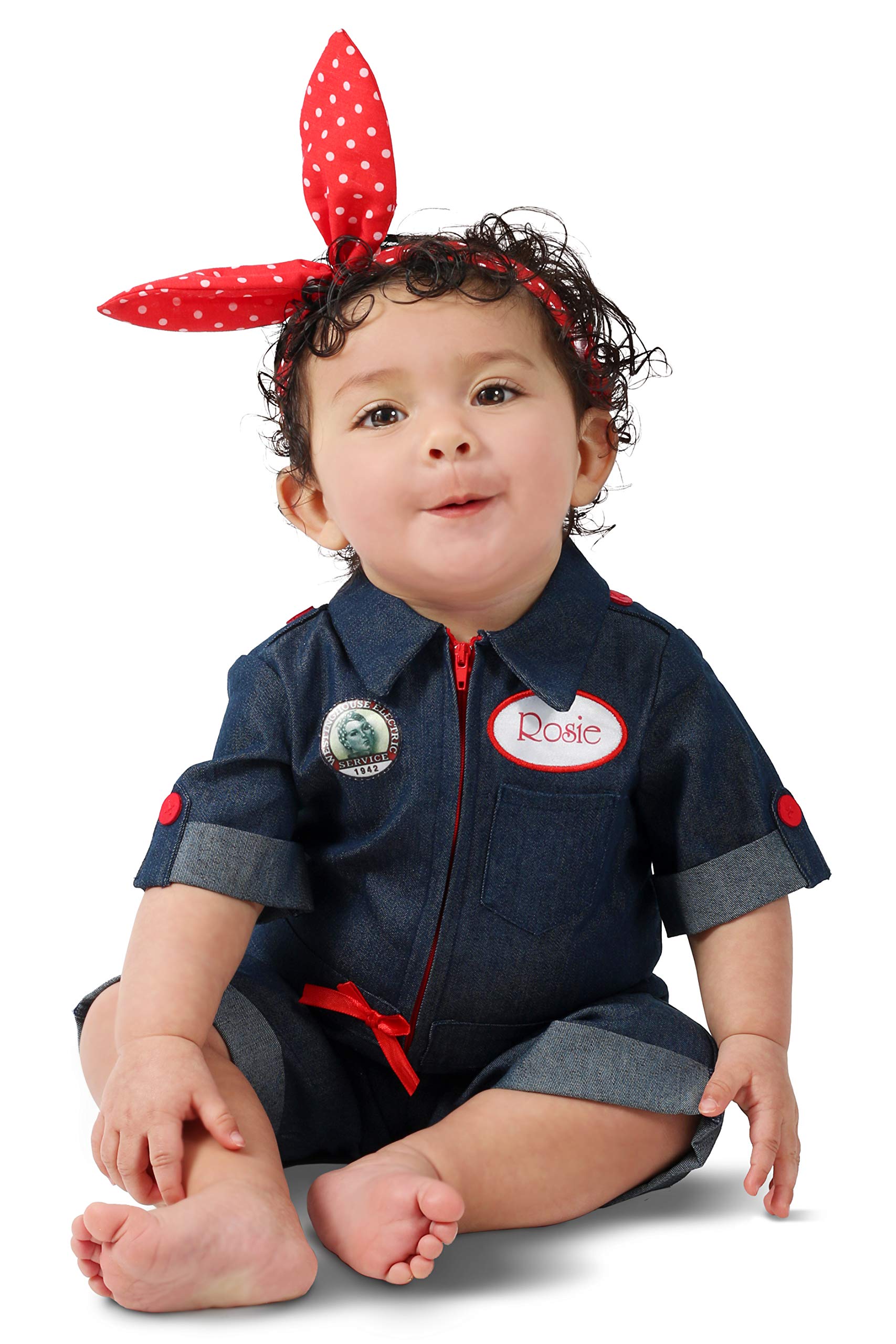 Rubies  410300 Girls Newborn Rosie the Riveter Child Costume - Toddler