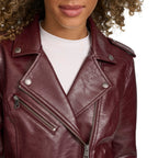 Levi's Women's The Classic Faux Leather Moto Jacket (Regular & Plus Size), Fig Gloss Pu, XX-Large