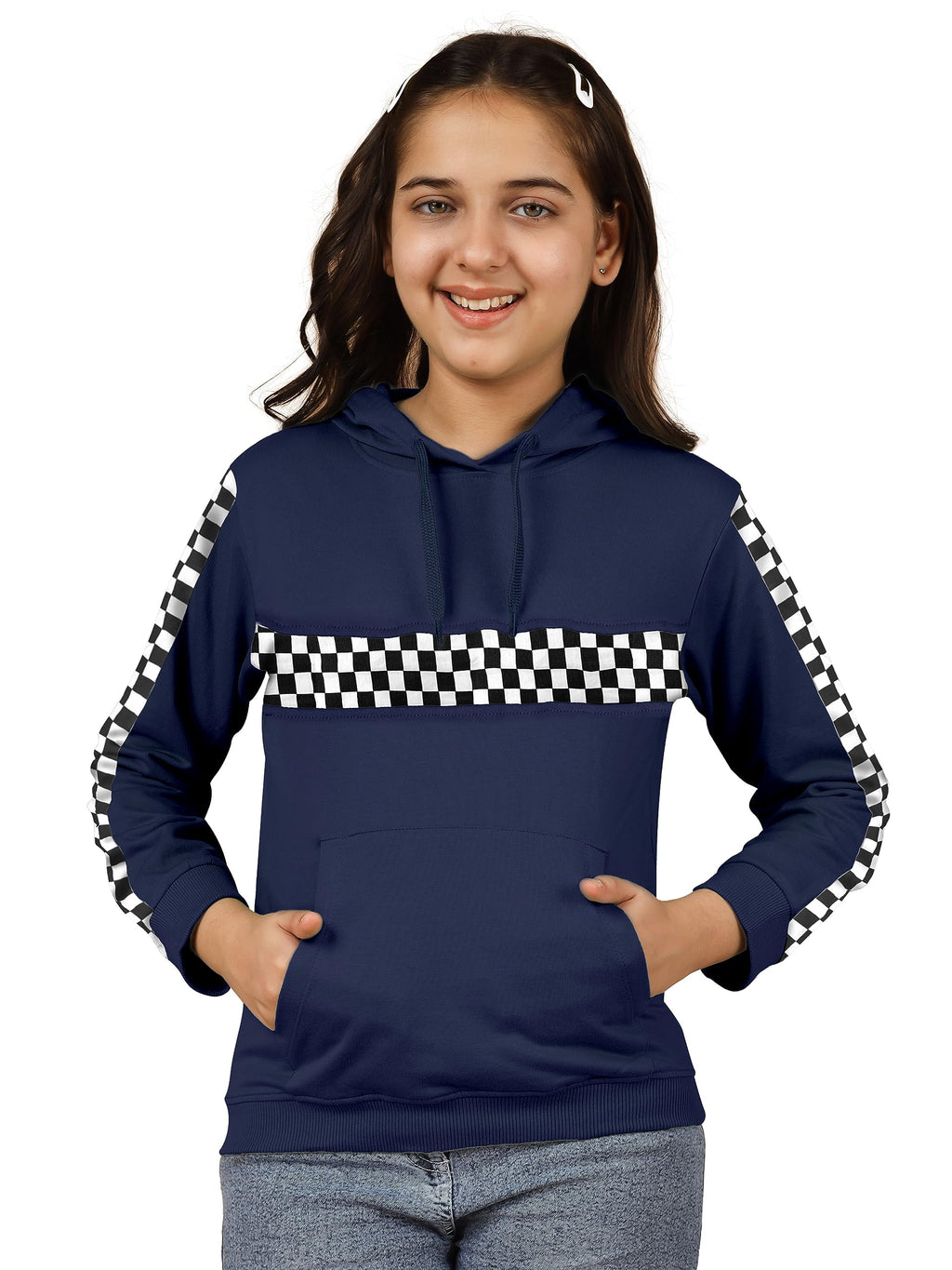Kyda Kids GirlS Cotton Hooded Neck Hoodies - Sweatshirt With Hoodies Full Sleeves Girls Winter Wear, Long Sleeve Sweatshirts Fo