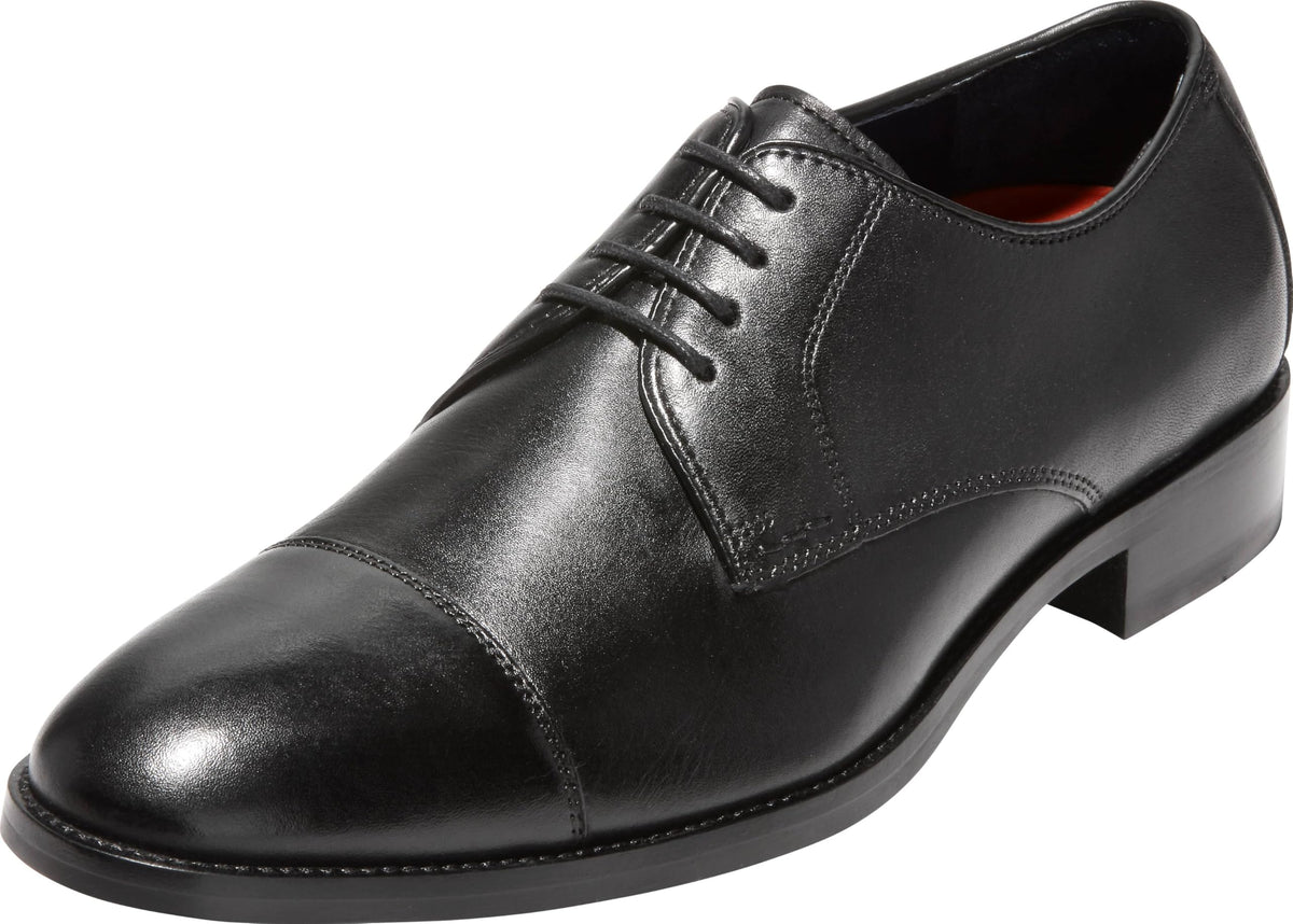 Cole Haan Mens Lenox Hill Cap Lace Up Dress Oxfords, Black, Size 9.5 9