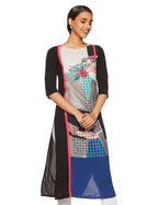 W For Woman Women'S Straight Kurta (16Au16049-58118-16-White)