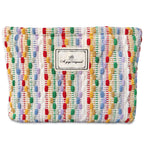 STARDW Cute Makeup Bag Aesthetic Cosmetic Bags for Women Girls, Travel Toiletry Bag Large Capacity Zipper Makeup Pouch, Purse Or