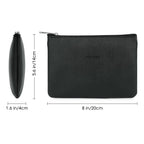 Narwey Small Makeup Bag for Purse Vegan Leather Travel Makeup Pouch Mini Cosmetic Bag Zipper Pouch for Women