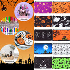 Eccliy 20 Pcs Halloween Makeup Bag Scary Ghost Bat Skull Cosmetic Bag Canvas Gifts for Girls Toiletry Pouch with Zipper for Wome