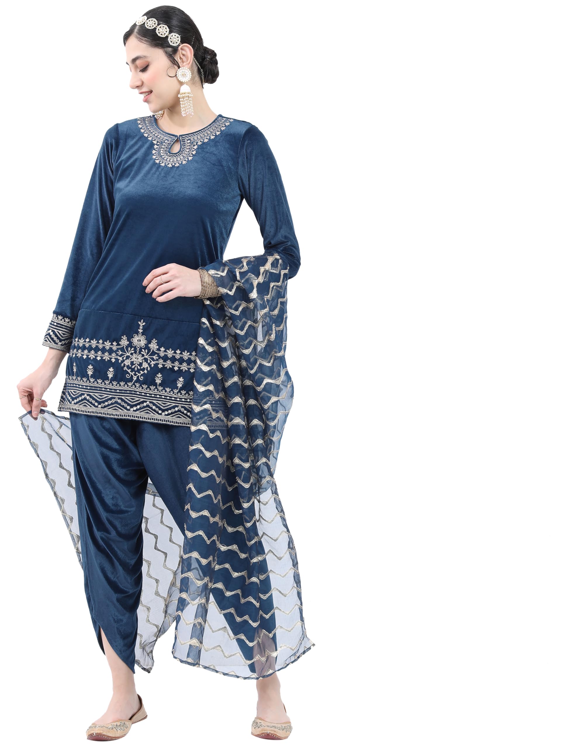 KETCH Womens Kurta&Pant&Dupatta
