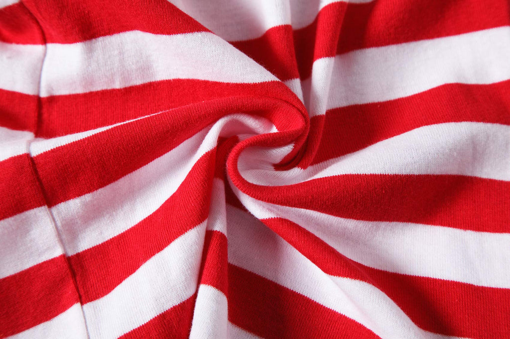 Family Feeling Big Boys Girls' Santa Claus Christmas Cotton Long Sleeve Pajama Set Pjs 8