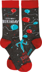 Primitives by Kathy Socks - It's My Birthday I'll dance if I want to, Unisex, One Size