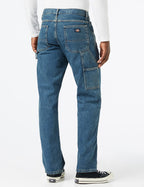 Dickies mens Relaxed Fit Carpenter jeans, Tinted Heritage Khaki, 38W x 32L US