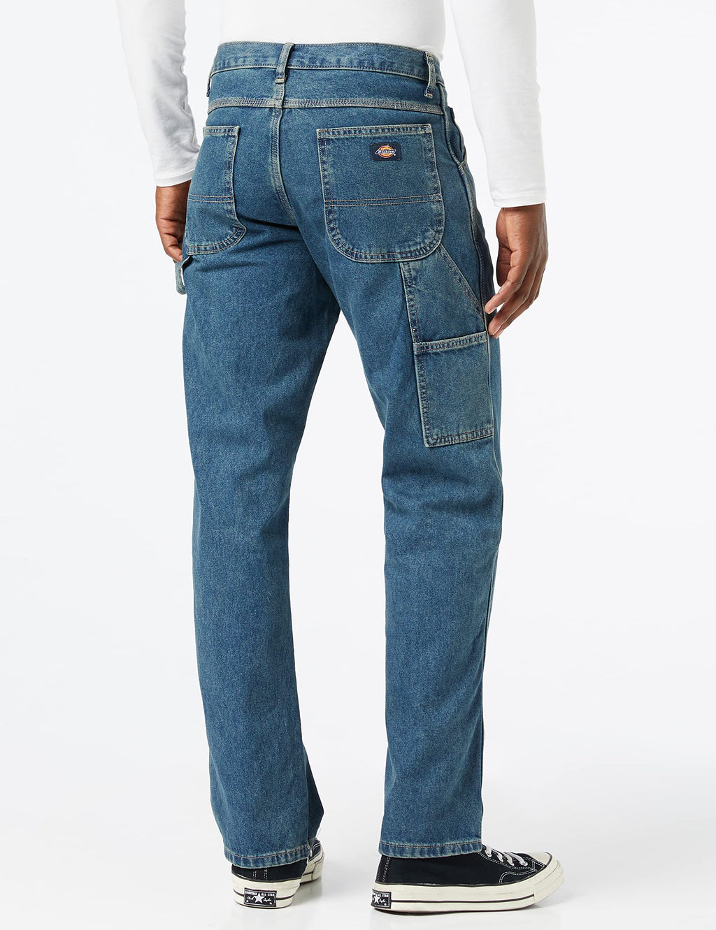 Dickies mens Relaxed Fit Carpenter jeans, Tinted Heritage Khaki, 36W x 30L US