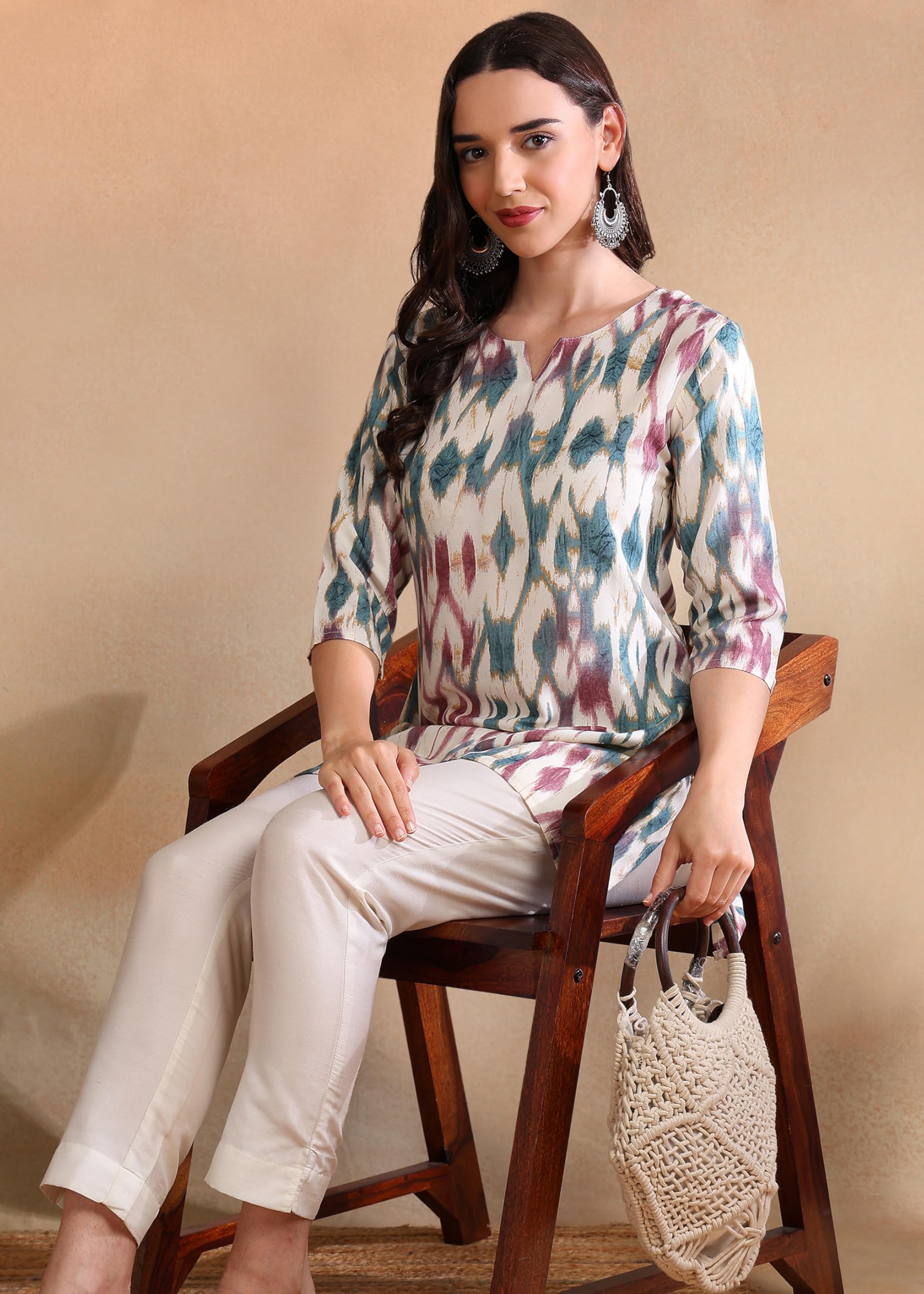 Dsk Studio Poly Rayon Short Kurti For Women & Girls