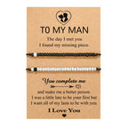 UNGENT THEM Father's Day Gifts for Husband from Wife Mens Birthday Gift Ideas Bracelet Anniversary I Love You Christmas Sweetest