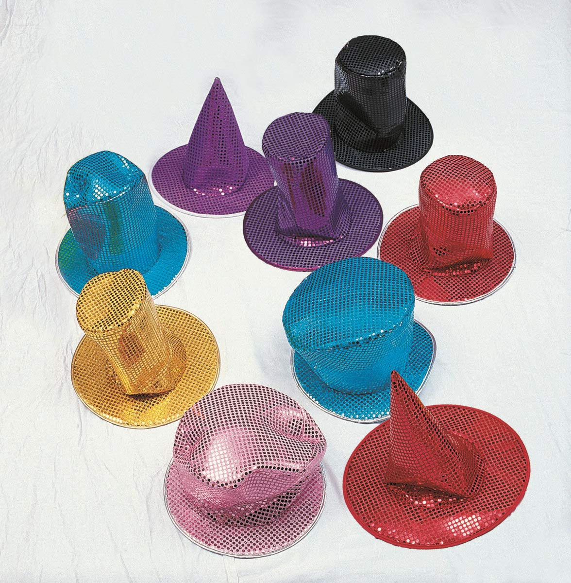 Pink Sequin Disco Hat  8 High