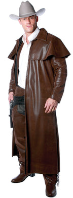 Underwraps Costumes Men's Cowboy Costume - Duster Coat, Brown, XX-Large