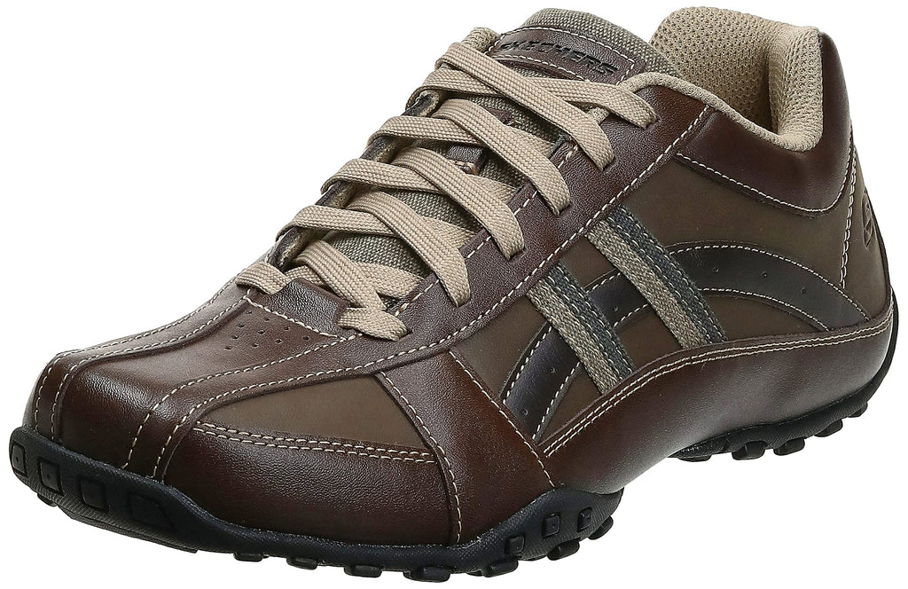 Skechers USA Men's Citywalk Malton Oxford Sneaker,Brown,10 M US